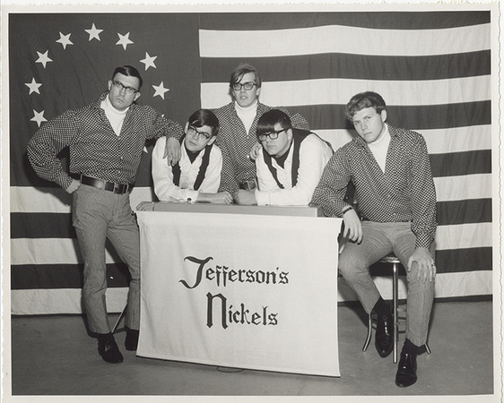 1966 Jeffersons Nickels pose leaning 8x10 ii B+W