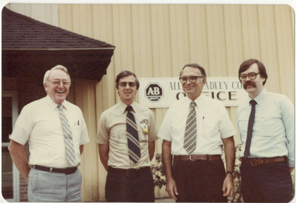 FG AHC Engineers Les Harvey & Tom Y at Peru IL plant SEPT1982